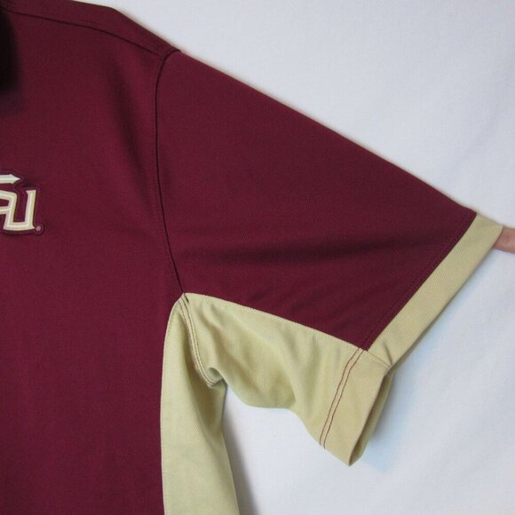Nike Florida State University Polo Collared Shirt Dri-Fit FSU Med Short Sleeve - Picture 2 of 6
